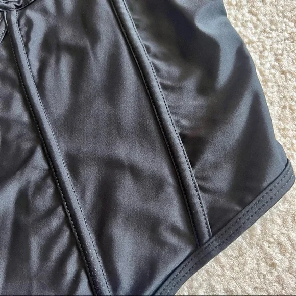 CUPSHE Black V-Neck High Cut Cheeky One Piece Bathing Suit—SZ. Small - Picture 8 of 11